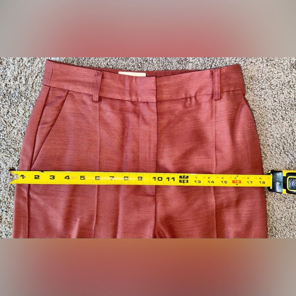 Sezane Matheo Trousers Rosewood - Size 4 - Picture 6 of 11